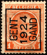 Belgium 1922 Mi 170V.I King Albert I PRE094 [precancel] - Typos 1922-26 (Albert I.)