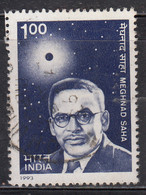 India Used 1993, Meghnad Saha, Physicist, Science, Eclipse & Sun, Astronomy, Physics, - Used Stamps