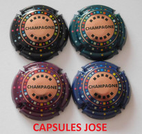 NEWS - SERIE DE 4 CAPSULES DE CHAMPAGNE - GENERIQUE "Champagne Effervescence" - Colecciones