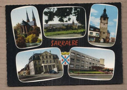 CPSM 57 - SARRALBE - TB CP Multivue Dont Vue Générale , Cathédrale , Hôtel De Ville , Hôpital Etc... - Sarralbe