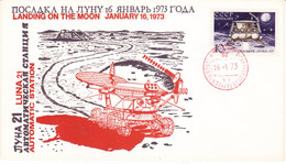 URSS Space Espace Luna 21 Alunissage  16 Janvier 1973 - Russia & USSR