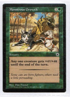 MAGIC The GATHERING  "Monstrous Growth-(1)"---PORTAL (MTG--134-2) - Other & Unclassified