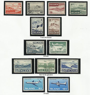 ISLANDE PA N° 21 à 33 Poste Aérienne - Airmail