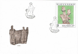 43133. Carta F.D.C. BRATISLAVA (Slovensko) 1993. Escultura Obra JOZEF KOSTKA - FDC