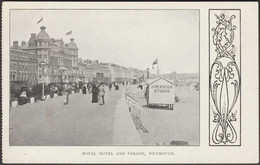 Royal Hotel And Parade, Weymouth, Dorset, C.1905-10 - Art Nouveau Postcard - Weymouth