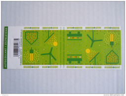 België Belgique 2009 Timbre Verts Groene Zegel écologie Moulin énergie Solaire Carnet Boekje B104 Cob 3911-3915 MNH ** - 1997-… Validez Permanente [B]