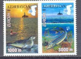 2001. Azerbaijan, Europa 2001, 2v, Mint/** - Aserbaidschan