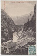 74-0341 - Carte Postale Haute Savoie (74) - DINGY - Tramway D'Annecy à Thônes - Défilé De Dingy - Dingy-Saint-Clair