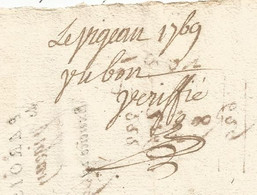JC , 1769, Paroisse De VIGEAN ,MAURIAC , Recettes Des TAILLES , CANTAL, 2 Scans,  Frais Fr 1.75 E - Unclassified