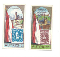 Fahnen Und Stempel Autriche Austria Österreich Drapeau Timbre Flag Stamp 2 Scans Rare 60 X30 Mm Pub: Victoria - Victoria
