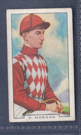 Famous Jockeys 1936 - 11 Danny Morgan  - Gallaher Original Cigarette Card. Sport - Horses - Gallaher