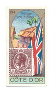 Chromo Côte D'Or Golden Coast English Colony Drapeau Timbre Flag Stamp 2 Scans Rare 60 X30 Mm Pub: Victoria - Victoria