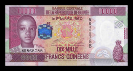 Guinea 10000 Francs 2012 Pick 46 SC UNC - Guinée