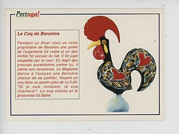 Portugal : Le Coq De Barcelos (fable Légende)  Cp Vierge N°213 - Aveiro