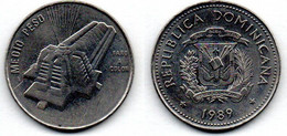 République Dominicaine 1/2 Peso 1989 TTB - Dominicana