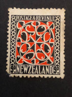 NEW ZEALAND   SG 566   9d Scarlet And Black, Pulled Perf SW Corner,  MH* - Neufs