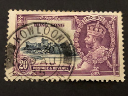 HONG KONG SG136 Jubilee  20c Grey And Purple FU - Usados