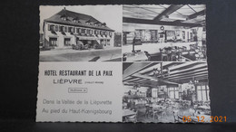 CPSM GF - Lièpvre - Hôtel-Restaurant De La Paix (1960) - Lièpvre