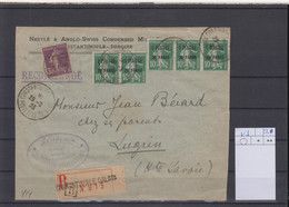 Levante French Post Michel Cat.No. 33 Mixed Front Only - Storia Postale