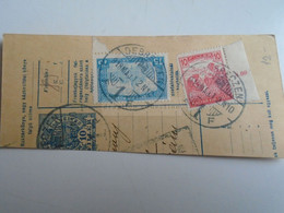 D187414    Parcel Card  (cut) Hungary 1918    Debreczen - Pozsony - Paketmarken