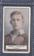 Famous Footballers 1925 - 2 James Chambers, Newry - Gallaher Original Cigarette Card. - Gallaher