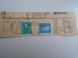 D187426   Parcel Card  (cut) Hungary 1939  Szakály  - Gacsály - Postpaketten