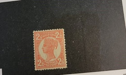 O) 1897 QUEENSLAND, BRITISH CROWN COLONY, QUEEN VICTORIA SCT 115 2 1/2p Rose, XF - Mint Stamps