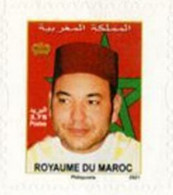 Timber Mohamed 6 Autocollants.  2021 - Marruecos (1956-...)