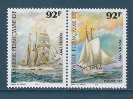 ⭐ Polynésie Française - YT N° 531 Et 532 ** - Neuf Sans Charnière - 1997 ⭐ - Unused Stamps
