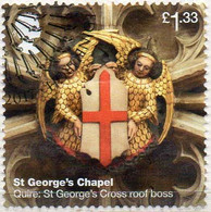 GREAT BRITAIN 2016 Windsor Castle. £1.33 St. George's Chapel St. George's Cross Roof Boss - Used Stamps