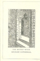 ARTIST DRAWN POSTCARD - THE  MONKS' WALK - KILDARE CATHEDRAL - KILDARE - IRELAND - Kildare