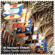 GREAT BRITAIN 2016 Windsor Castle. £1.33 St. George's Chapel Garter Banners - Used Stamps