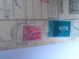 D187451    Parcel Card  (cut) Hungary 1940 TISZAVÁRKONY - Postpaketten