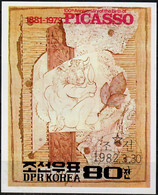 1982 Pablo Picasso: Minotaur Sc 2150 / Mi Bl 110 / YT - / SG MSN2162a Used / Gestempelt / Oblitéré - Korea, North