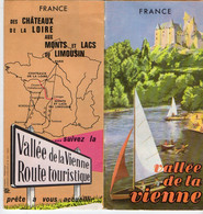 VP18.939 - Ancien Grand Dépliant Route Touristique De La Vallée De La Vienne - Toeristische Brochures