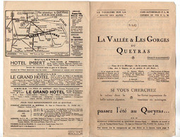 VP18.940 - Ancien Dépliant Touristique - La Vallée & Les Gorges Du Queyras - Dépliants Touristiques