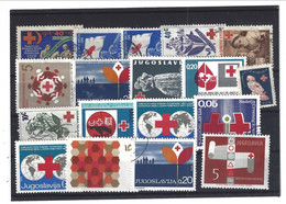 RED CROSS CROIX ROUGE ROTES KREUZ Lot Of Stamps From Jugoslavia, URSS, Congo... - Croce Rossa