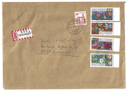 Einschreiben Aus Schramberg Nach Gröbenzell 1986 Mit Schloss Pfaueninsel And Flowers - Covers & Documents