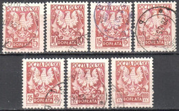 Poland 1950 - Postage Due - Mi.114-20 - Used - Postage Due