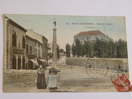 LOIRE-882-SAINT CHAMOND-PLACE DE L'EGALITE ET L'HOSPICE-ANIMEE - Saint Chamond