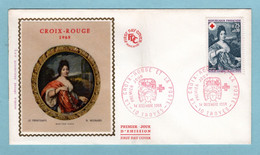 FDC France 1968 - Croix Rouge 1968 : Le Printemps - YT 1580 - Troyes - 1960-1969