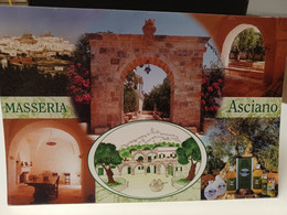 Cartolina Masseria Asciano Presso Ostuni Prov Brindisi Produzione Olio Extra Vergine - Brindisi