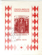 1973 - BLOC FEUILLET N° 7 - 25E ANNIVERSAIRE DE LA CROIX ROUGE MONEGASQUE - YVERT 20 EUROS - OBLITERE - - Blocks & Sheetlets
