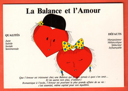 IKF-38  La Balance Et L'Amour 23 Sept. Au 22 Octobre. Zodiaque. Qualités Et Défauts. Non Circ. - Astrologie