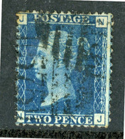 -GB-1858-79-"Two Pence Blue " SG 47 (Plate 14) USED - Oblitérés