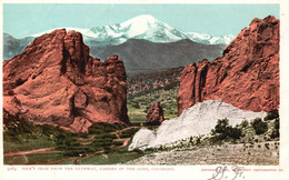 Pike's Peak From The Gateway - Garden Of The Gods - Colorado Springs - Colorado Springs