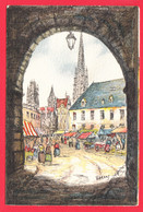 CPA-Illustrateur BARDAY- Rouen - Place De La Haute Vieille Tour - BARRÉ-DAYEZ N°3018D * 1935*2 SCANS - Barday