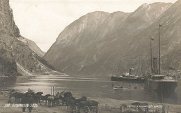 Norge Gudvangen Sogn Album 1912 Bateau à Vapeur - Steamer - Dampfschiff Attelage Wagen - Norway