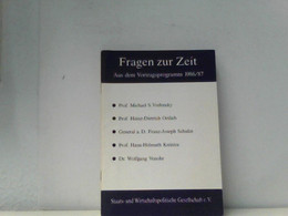 Fragen Zur Zeit Aus Dem Vortragsprogramm 1986/87 - Política Contemporánea