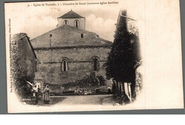 Cpa 79 Eglise De Vaussais à 1 Km De Sauzé (ancienne Eglise Fortifiée) Yves Proust Et H Canon éditeurs - Sauze Vaussais